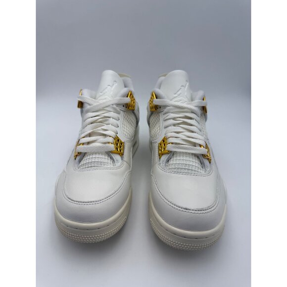 Size 9 - Air Jordan 4 Retro Metallic Gold (Women's) - Picture 2 of 11